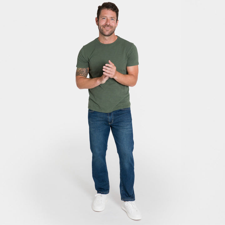 Ash & Erie Straight Fit Original Wash Denim Jeans for Short Men   Standard Fit Jeans