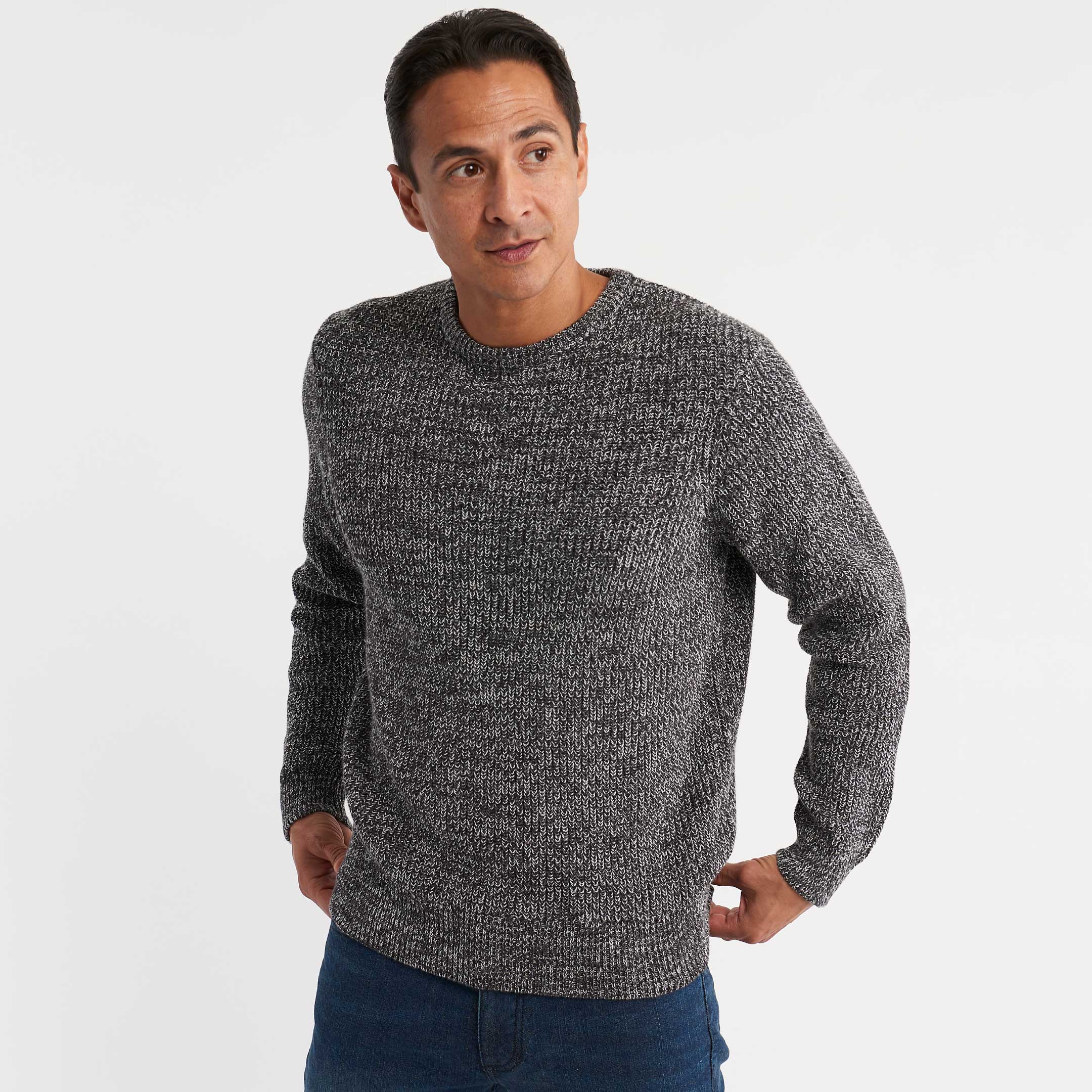 Buy Fog Grey Knit Sweater For Short Men Ash Erie Buy Fog Grey Knit Sweater For Short Men Ash Erie