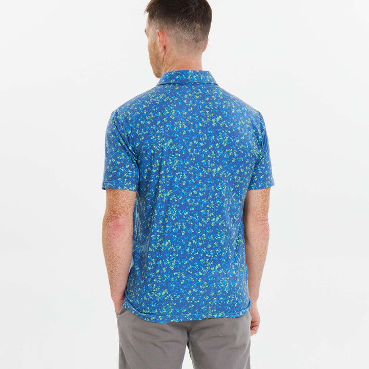 Ash & Erie Garden Party Tech Polo Shirt for Short Men   Tech Polo Shirt