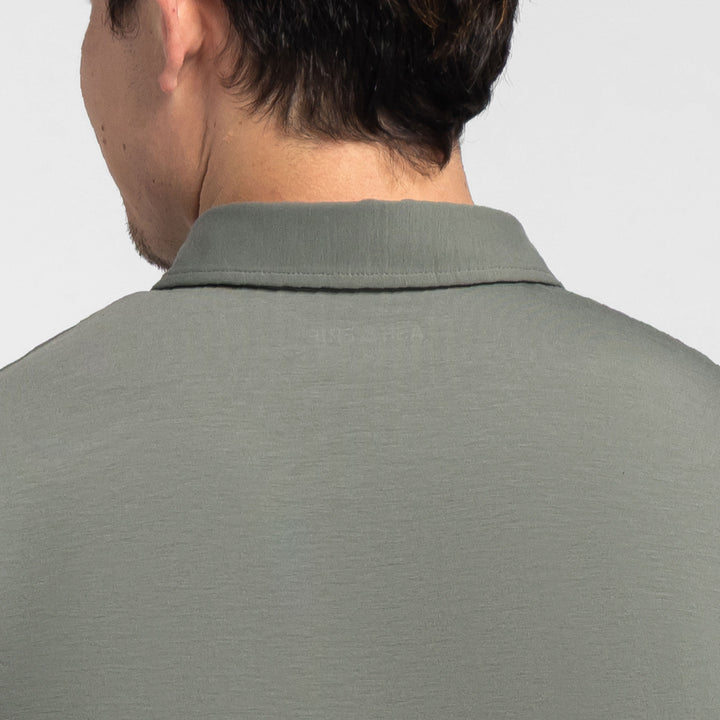 Ash & Erie Sage Tech Polo Shirt for Short Men   Tech Polo Shirt