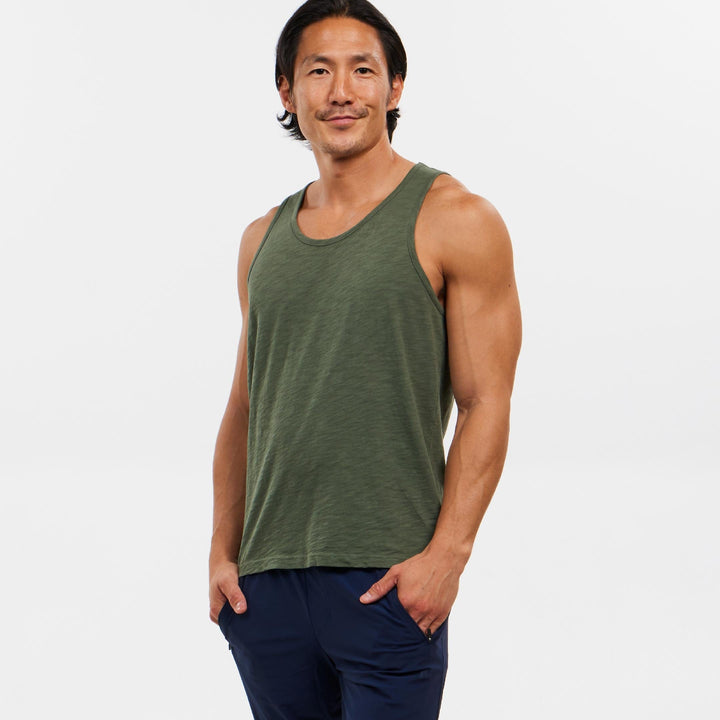 Ash & Erie Black Washed Lightweight Tanks for Short Men   Washed Lightweight Tank