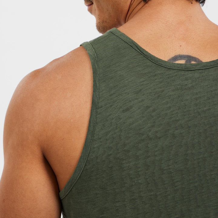 Ash & Erie Black Washed Lightweight Tanks for Short Men   Washed Lightweight Tank