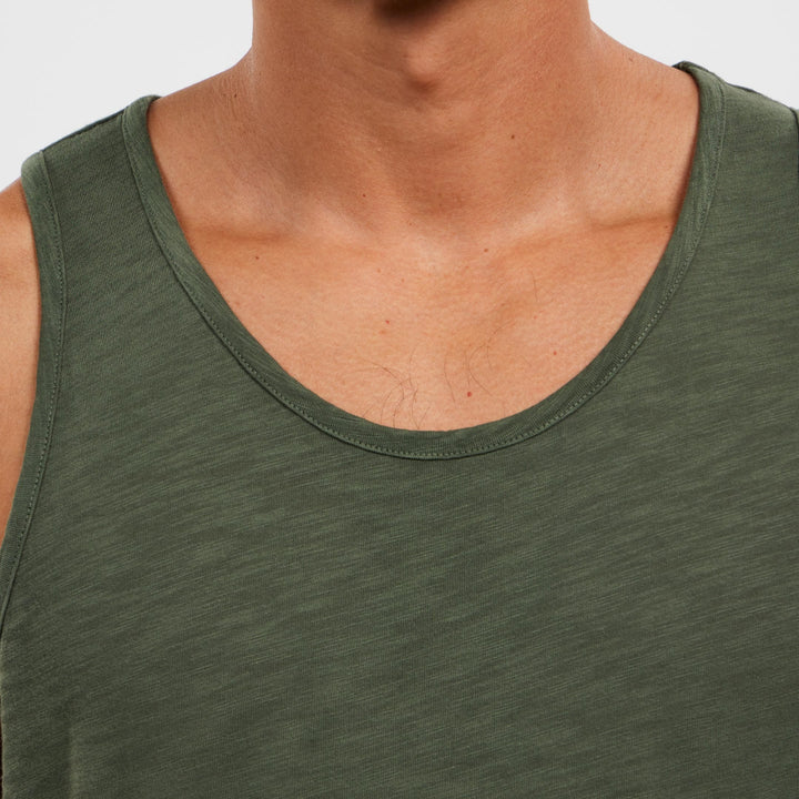 Ash & Erie Black Washed Lightweight Tanks for Short Men   Washed Lightweight Tank