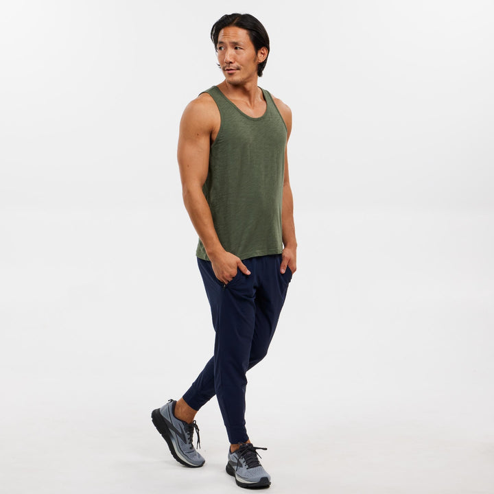 Ash & Erie Black Washed Lightweight Tanks for Short Men   Washed Lightweight Tank