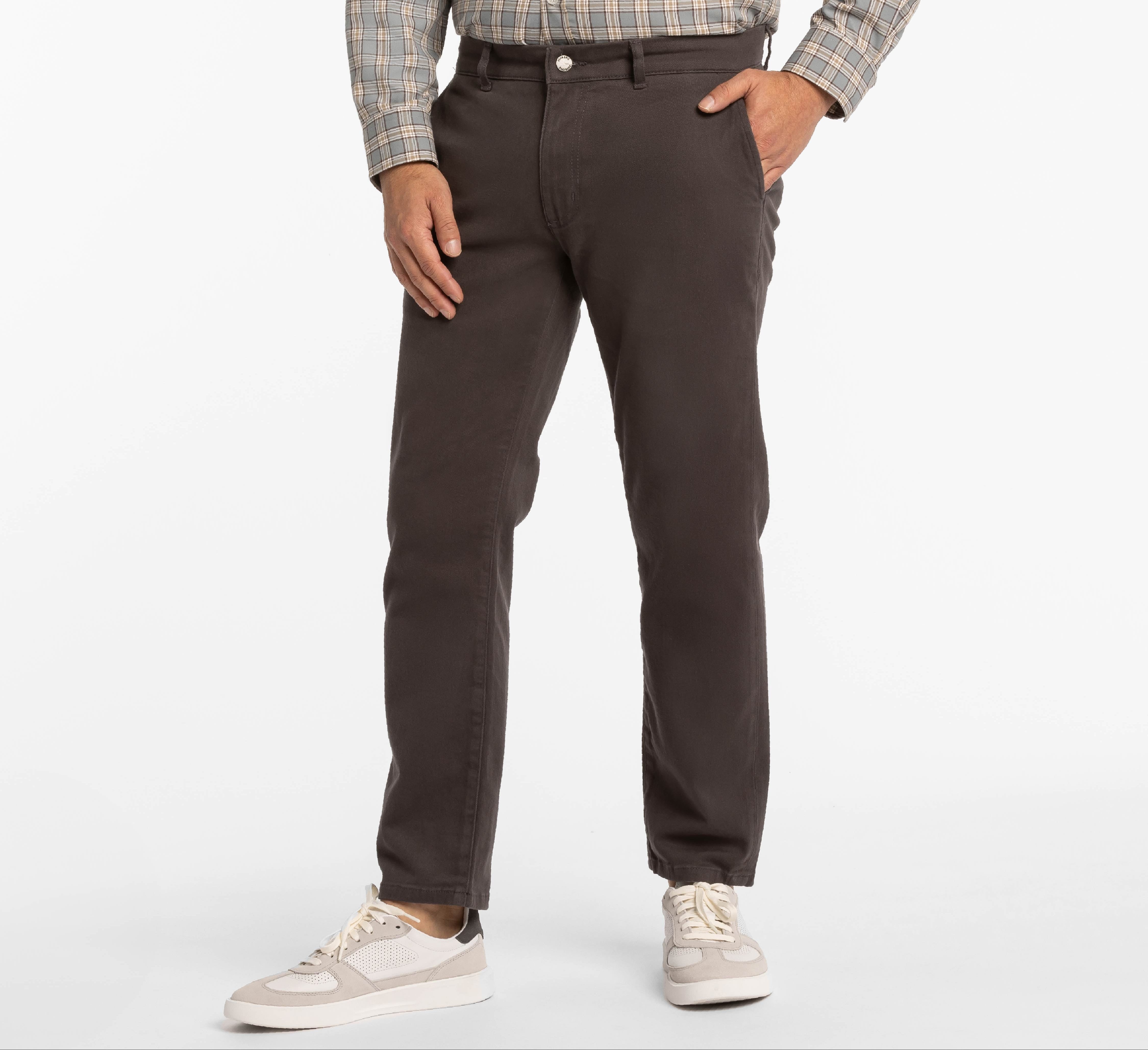Ash & Erie Black Hybrid XYZ Pant for Short Men