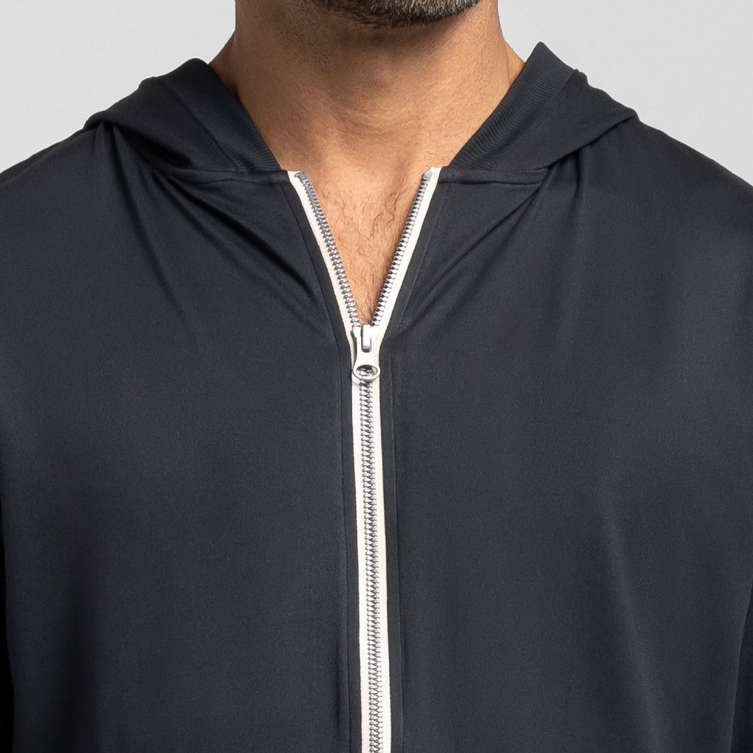 Grey CloudFlex Performance Full-Zip Hoodie