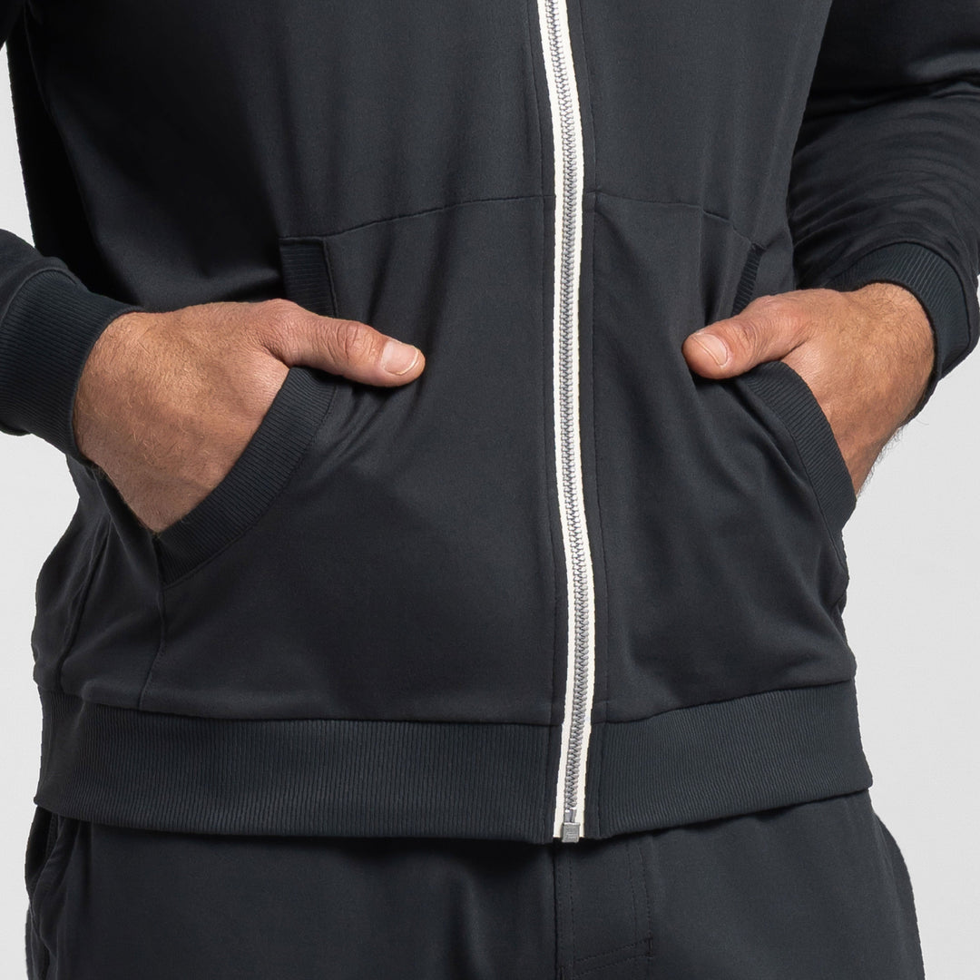 Grey CloudFlex Performance Full-Zip Hoodie