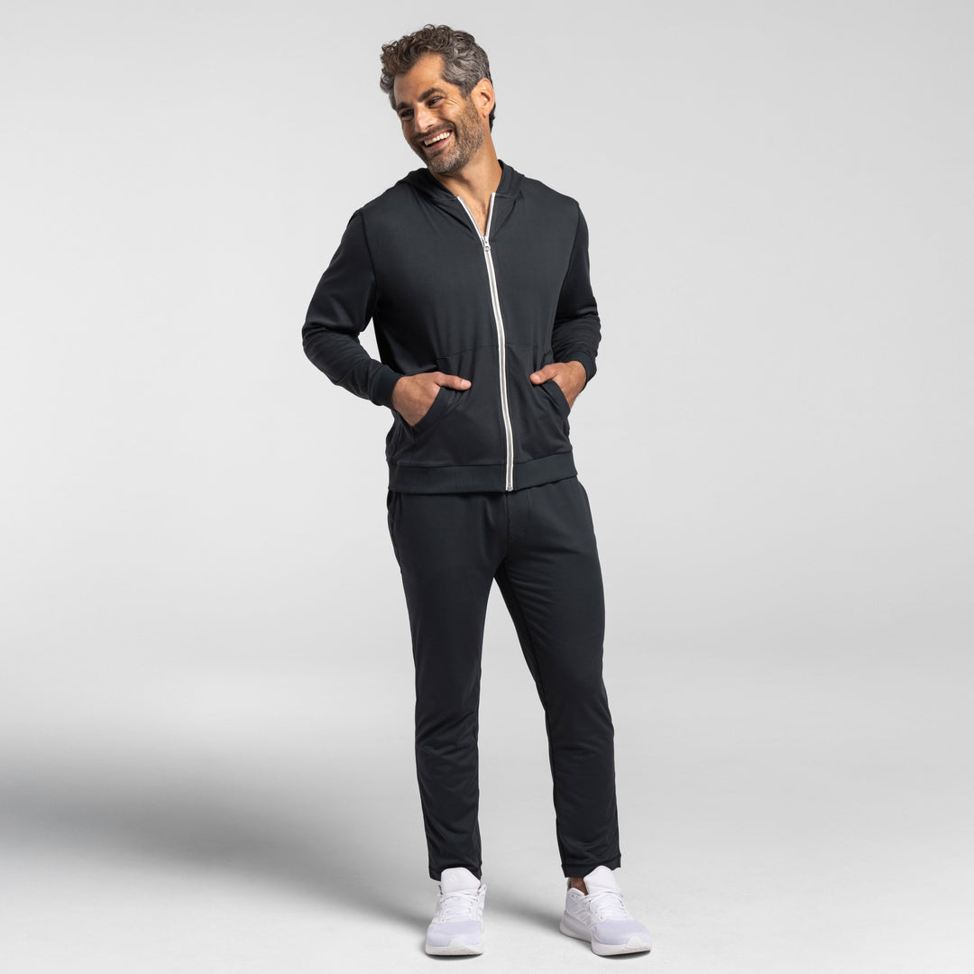 Grey CloudFlex Performance Full-Zip Hoodie