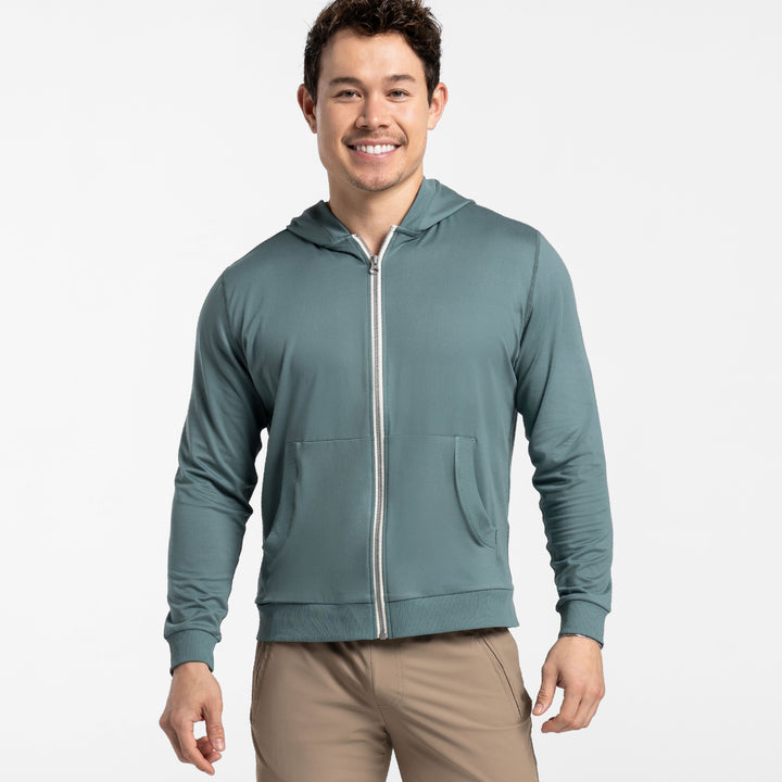 Slate CloudFlex Performance Full-Zip Hoodie