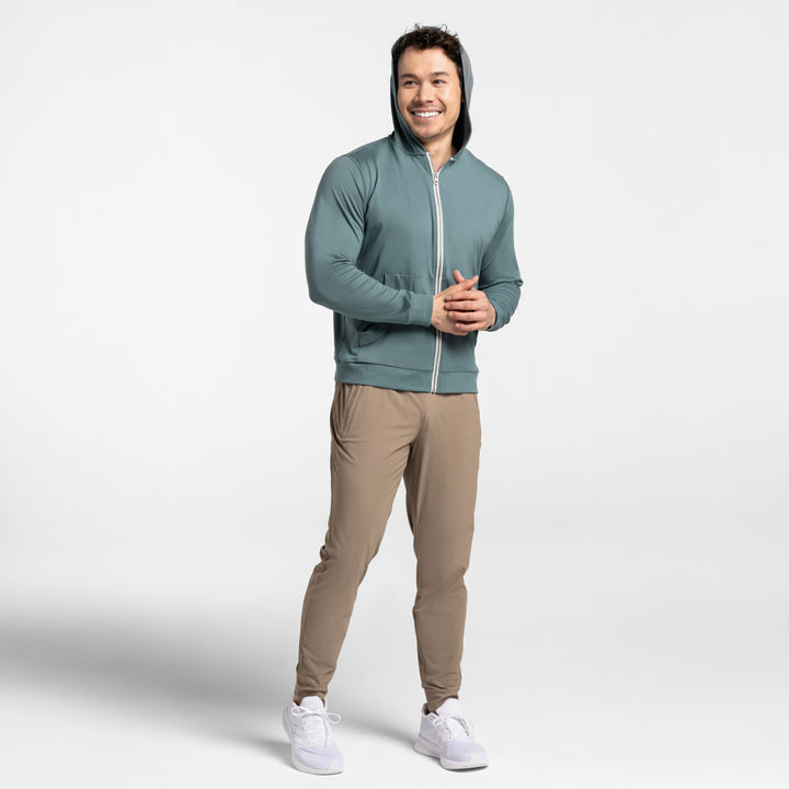 Slate CloudFlex Performance Full-Zip Hoodie