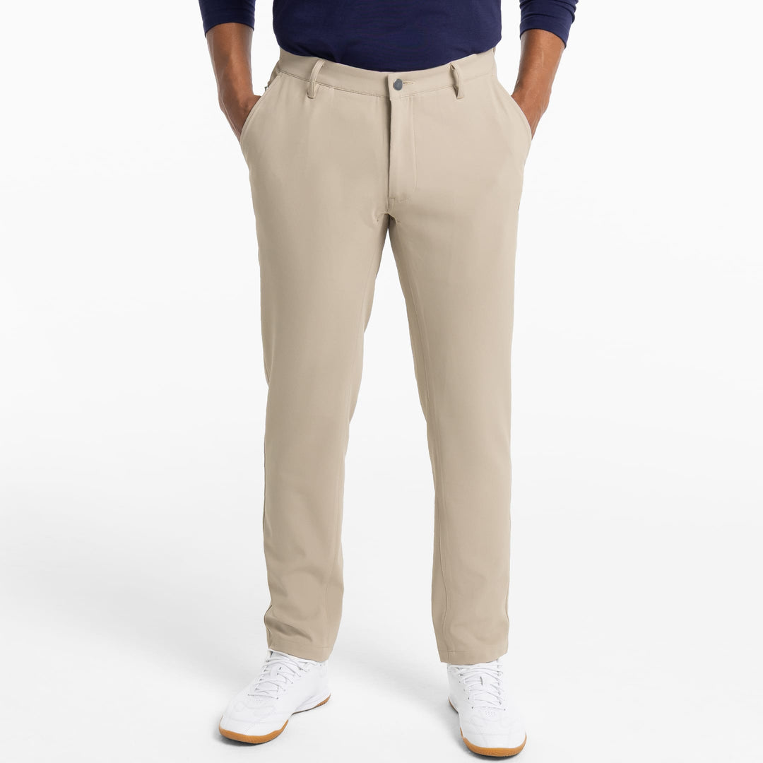 Ash & Erie Khaki Ace Golf Pant for Short Men   Ace Golf Pants