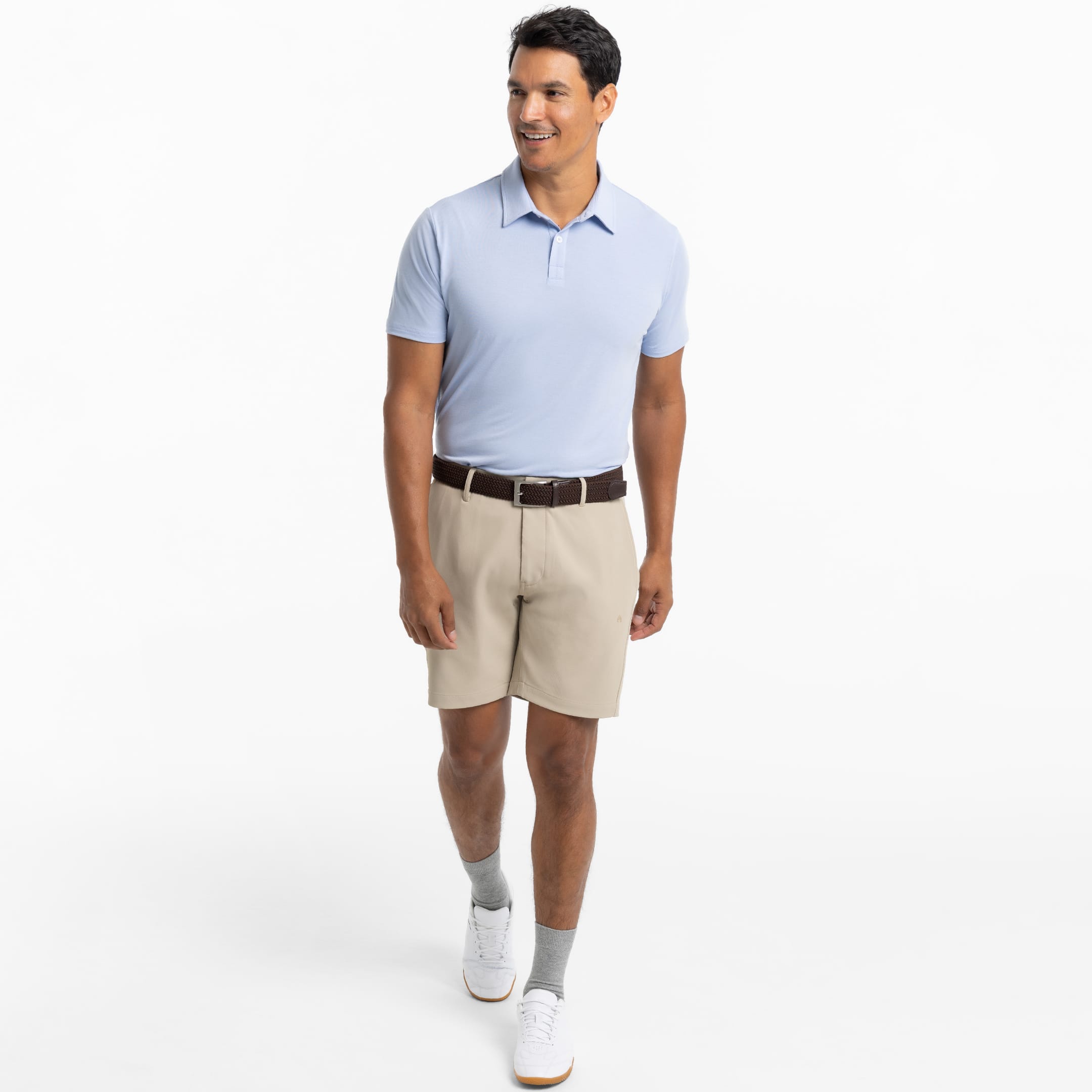 Ash & Erie Khaki Ace Golf Short for Short Men