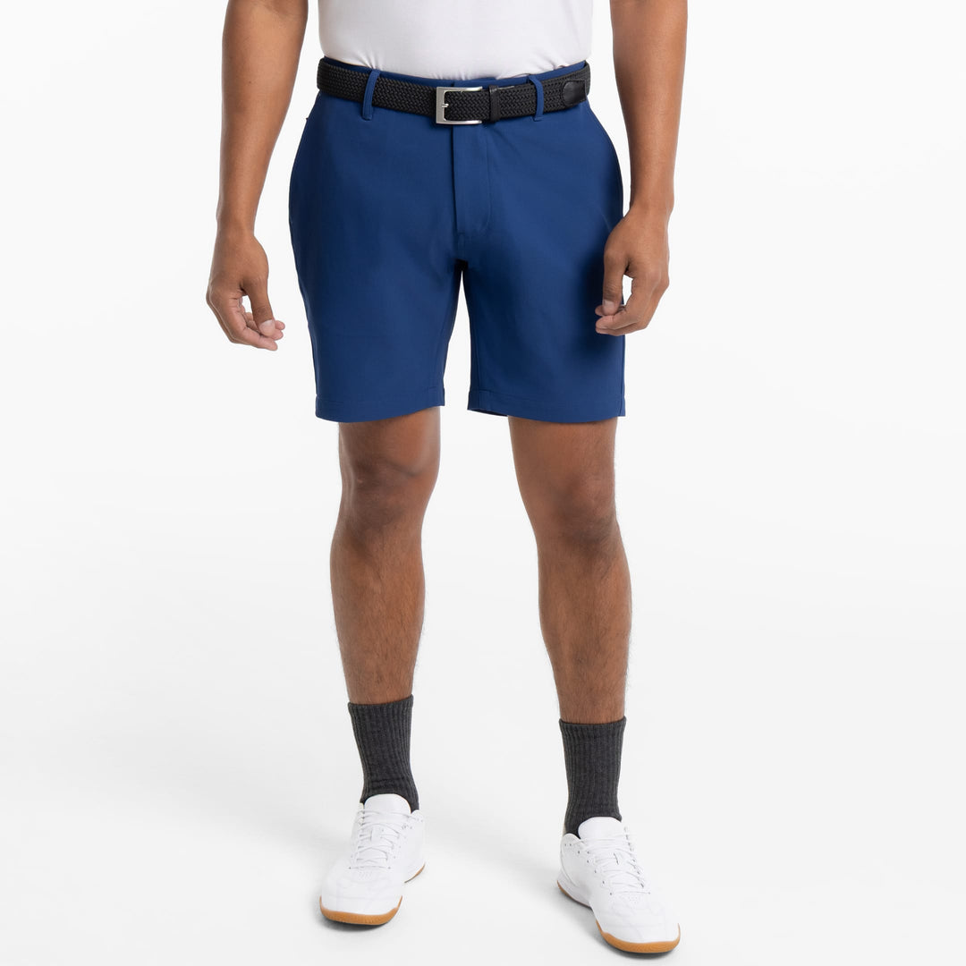 Ash & Erie Navy Ace Golf Short for Short Men   Ace Golf Shorts