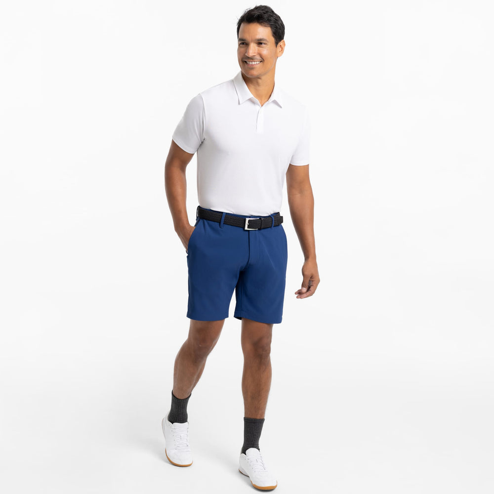 Ash & Erie Navy Ace Golf Short for Short Men   Ace Golf Shorts