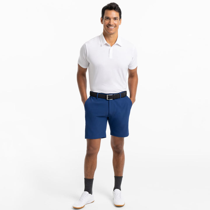 Ash & Erie Navy Ace Golf Short for Short Men   Ace Golf Shorts