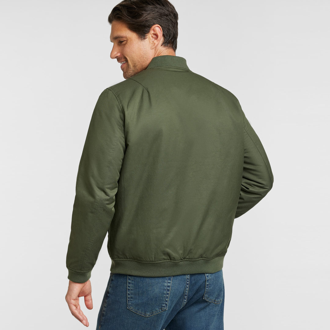 Ash & Erie Dark Green Bomber Jacket for Short Men   Bomber Jacket