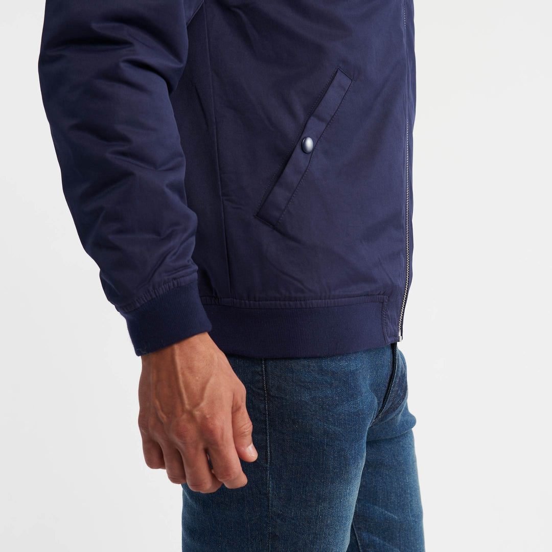 Ash & Erie Navy Chore Jacket for Short Men