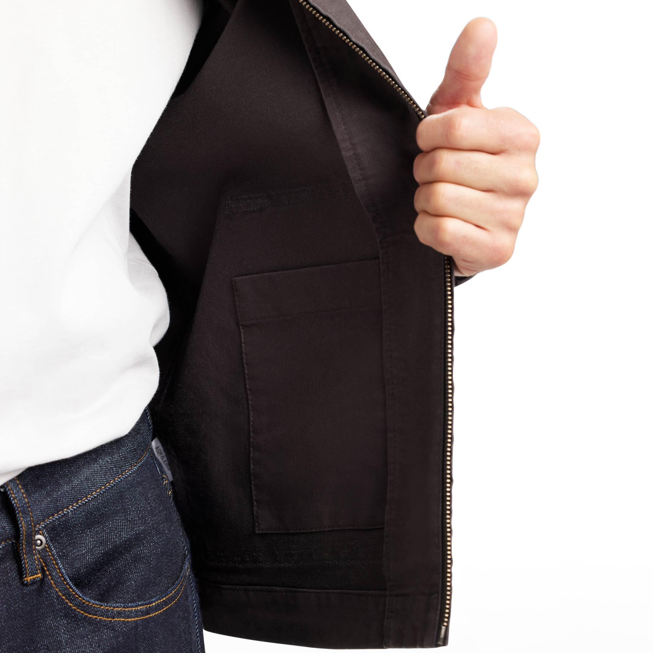 Ash & Erie Grey Cotton Canvas Jacket for Short Men   Canvas Jacket