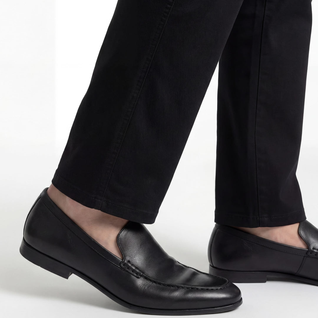 Ash & Erie Black Signature Chinos for Short Men   Chino Pants