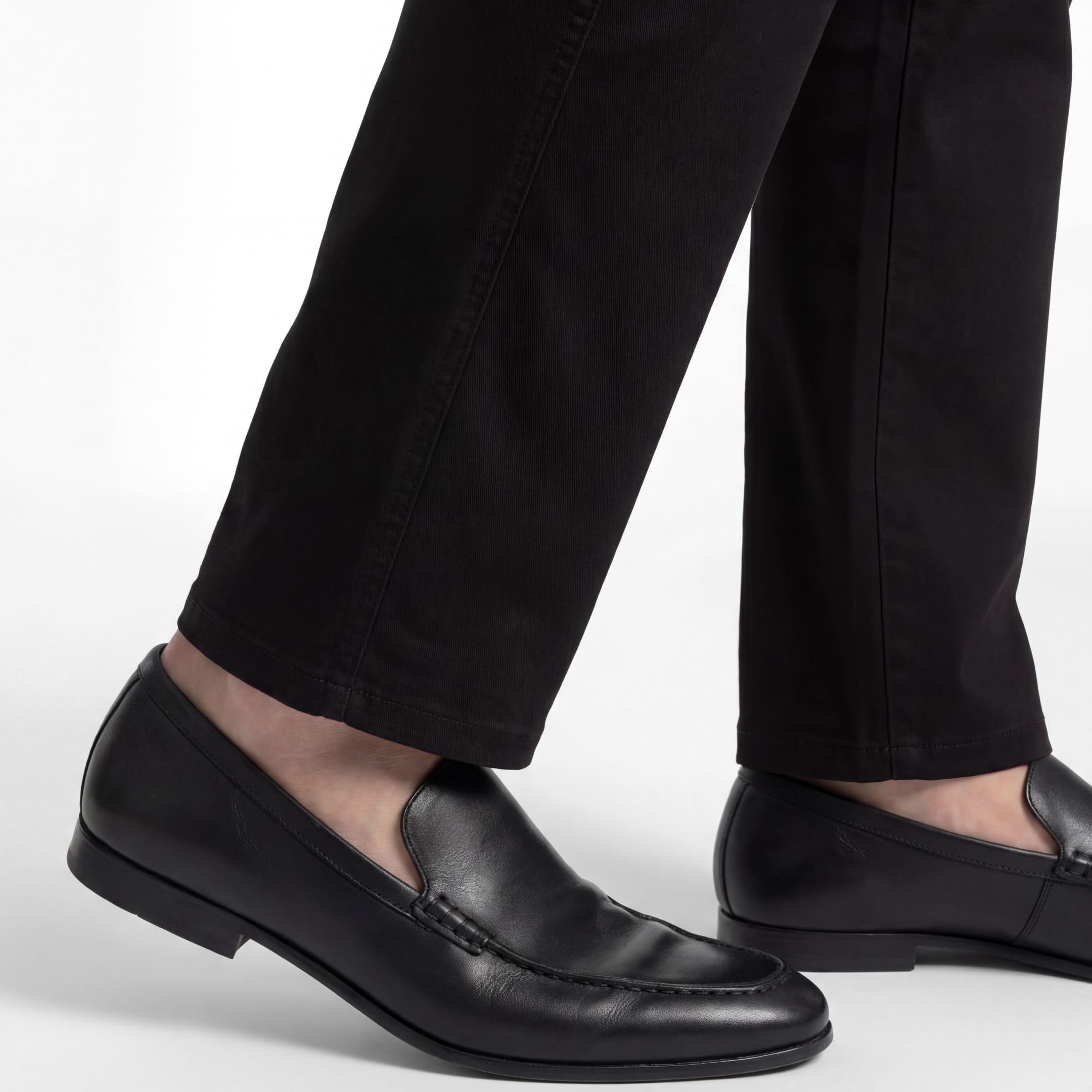 Ash & Erie Black Signature Chinos for Short Men