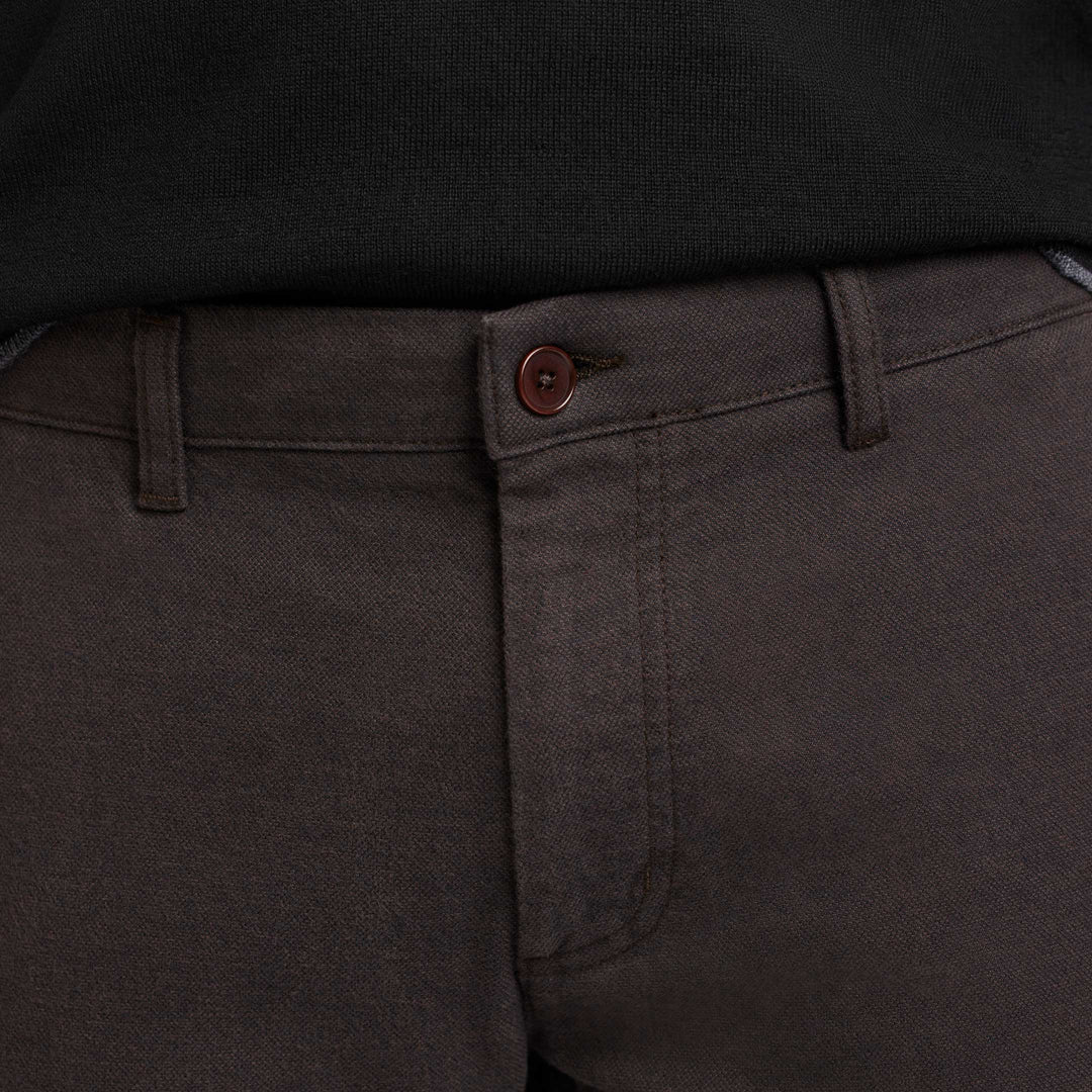 Ash & Erie Burgundy Brushed Twill Chinos for Short Men   Chino Pants