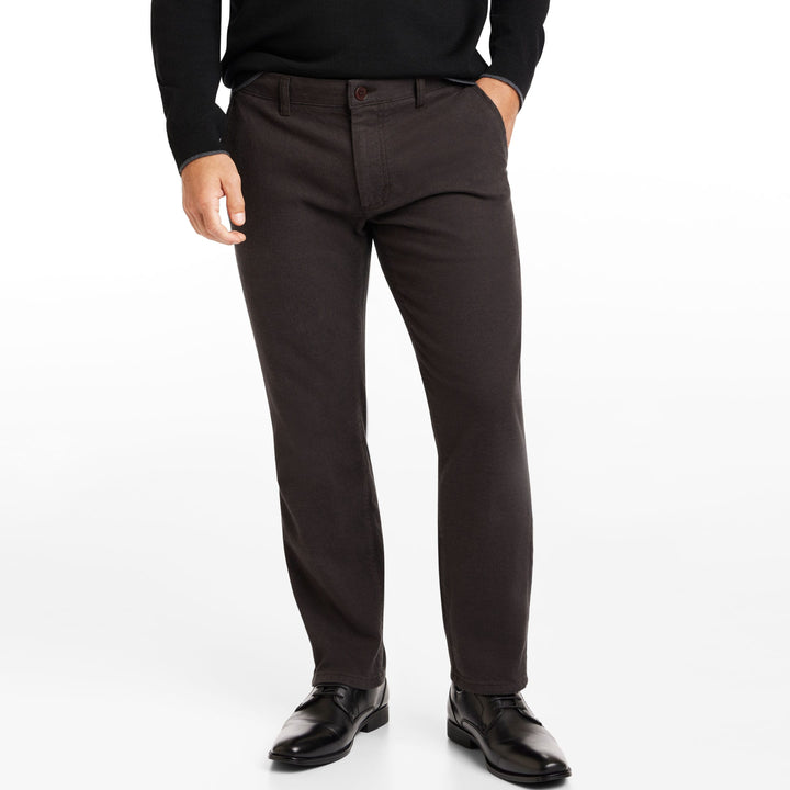 Ash & Erie Burgundy Brushed Twill Chinos for Short Men   Chino Pants