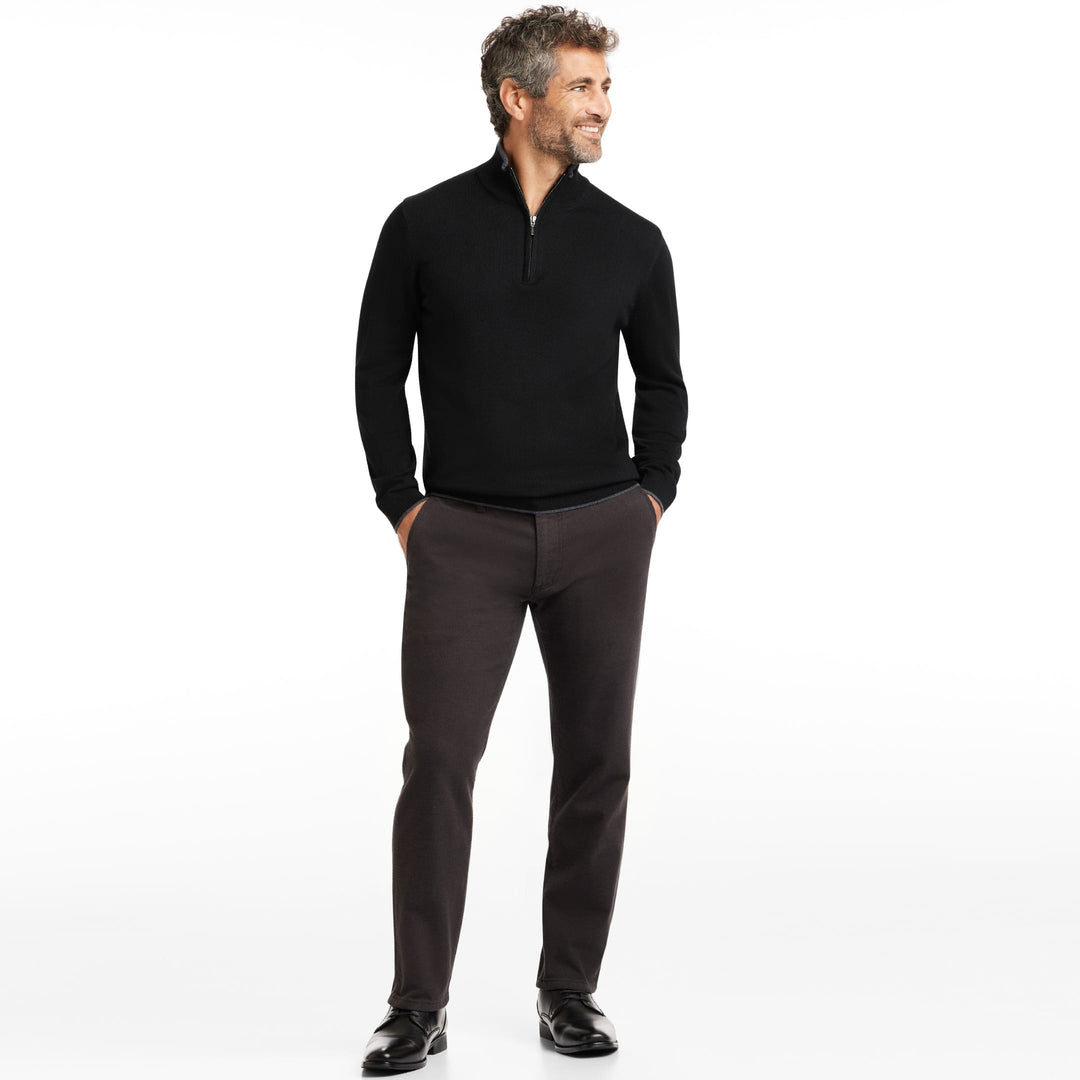 Ash & Erie Burgundy Brushed Twill Chinos for Short Men   Chino Pants