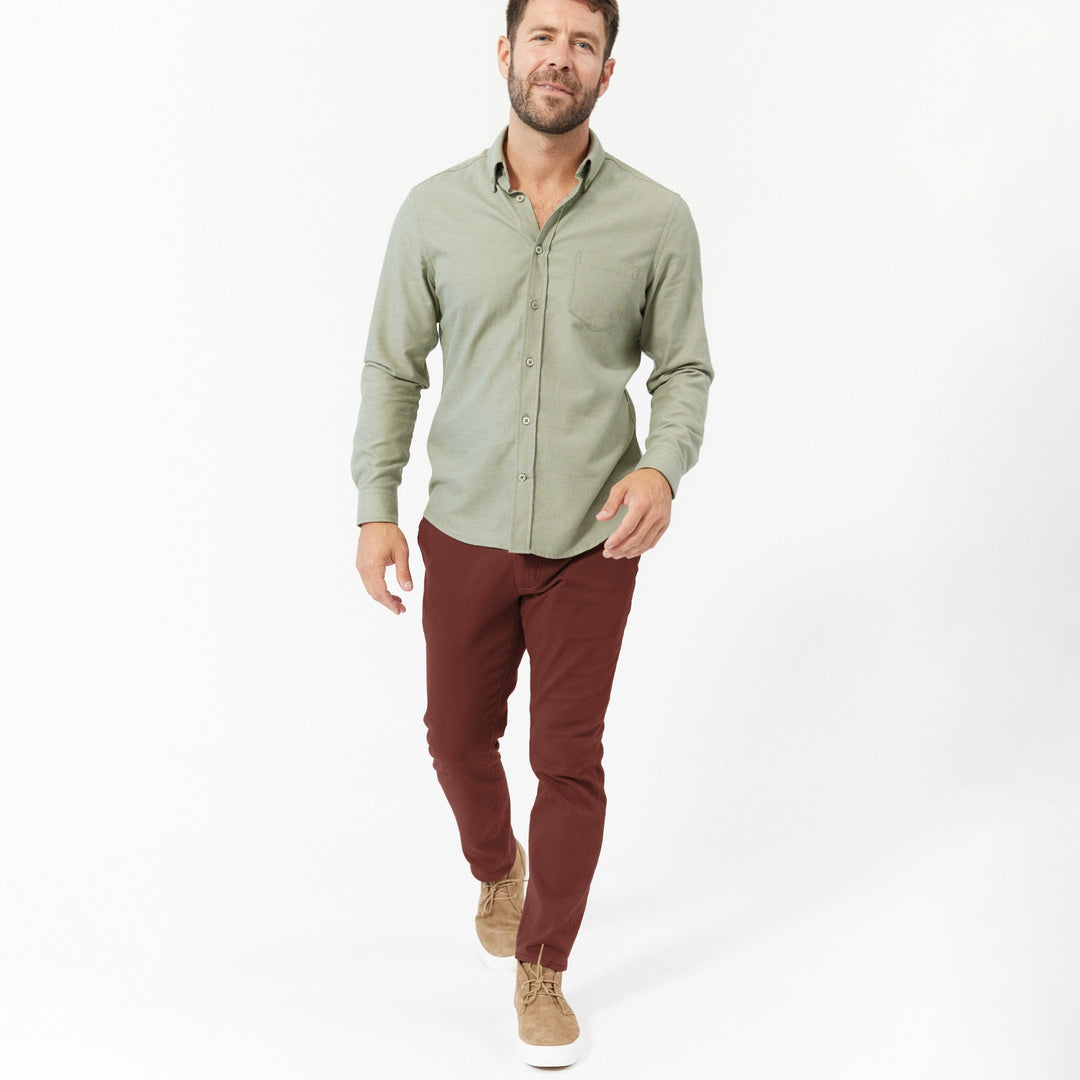 Ash & Erie Cedar Washed Stretch Chinos for Short Men   Chino Pants