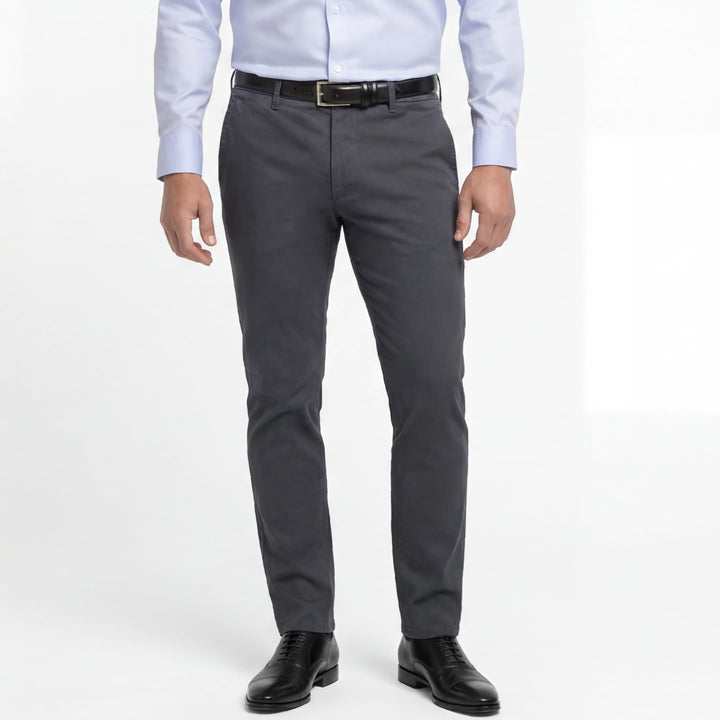 Ash & Erie Charcoal Signature Chinos for Short Men   Chino Pants
