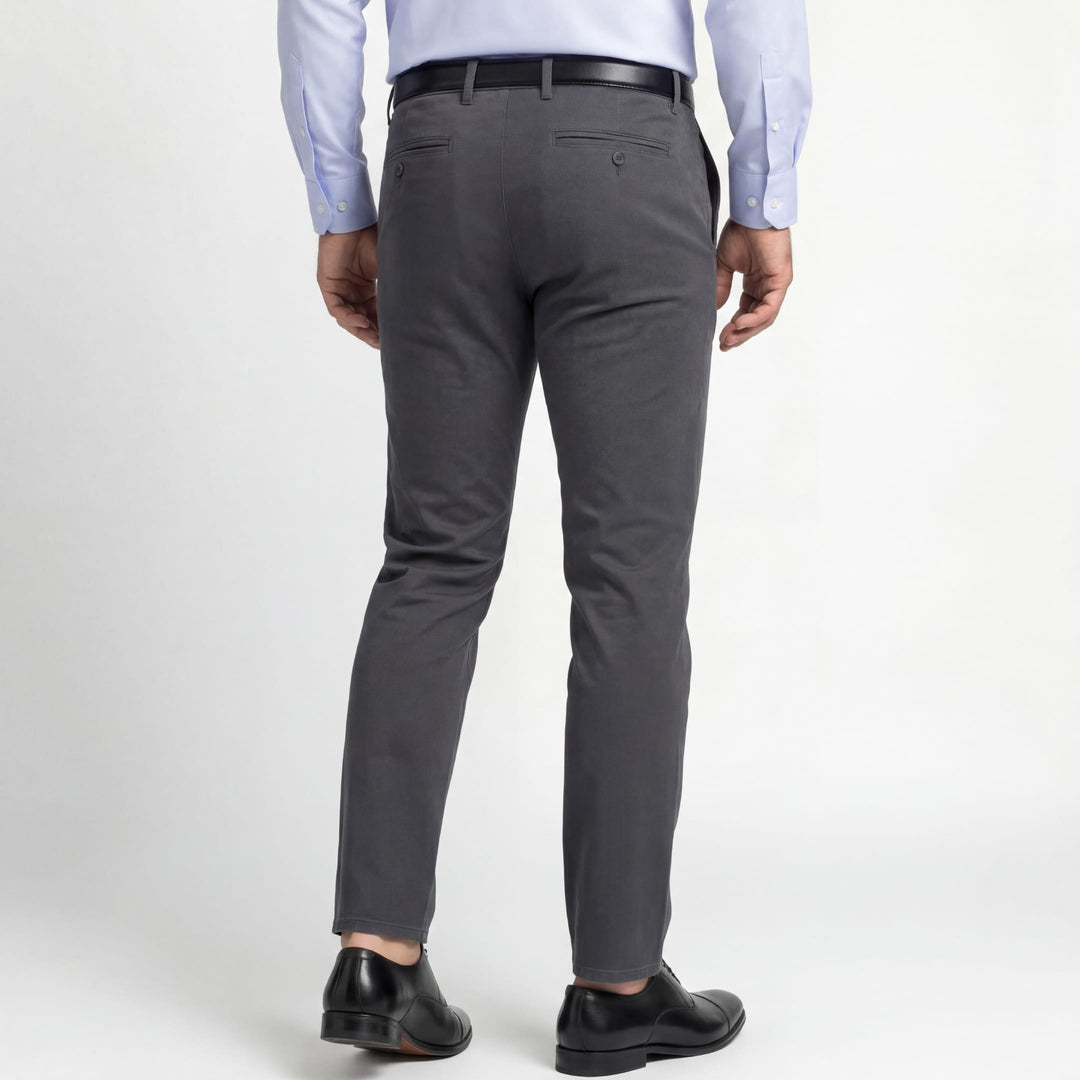 Ash & Erie Charcoal Signature Chinos for Short Men   Chino Pants