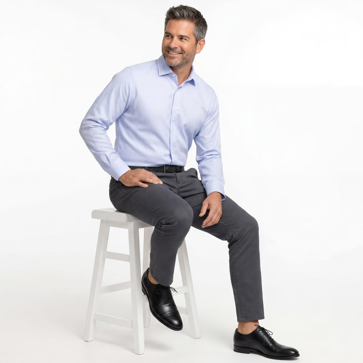 Ash & Erie Charcoal Signature Chinos for Short Men   Chino Pants