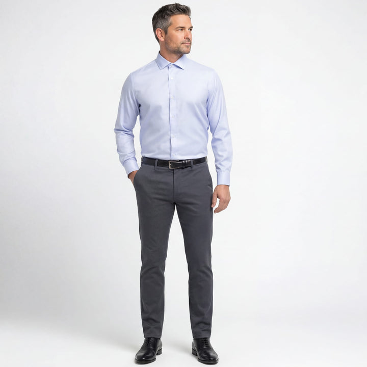 Ash & Erie Charcoal Signature Chinos for Short Men   Chino Pants