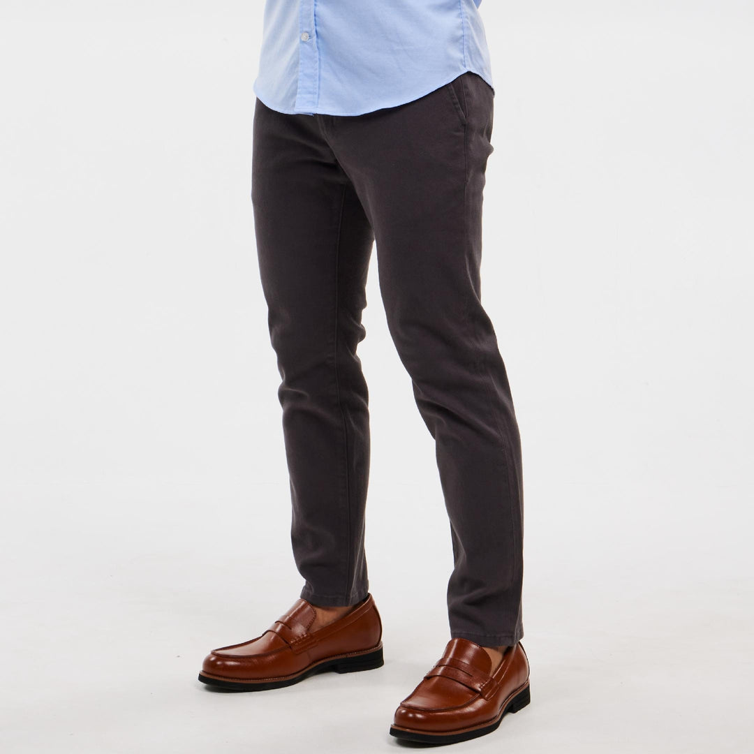 Ash & Erie Birch Washed Stretch Chinos for Short Men   Chino Pants
