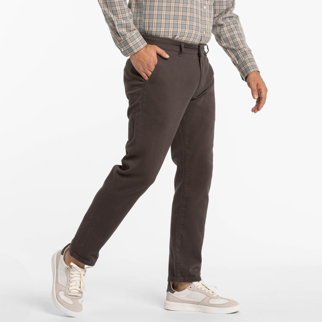 Ash & Erie Charcoal Washed Stretch Chinos for Short Men   Chino Pants