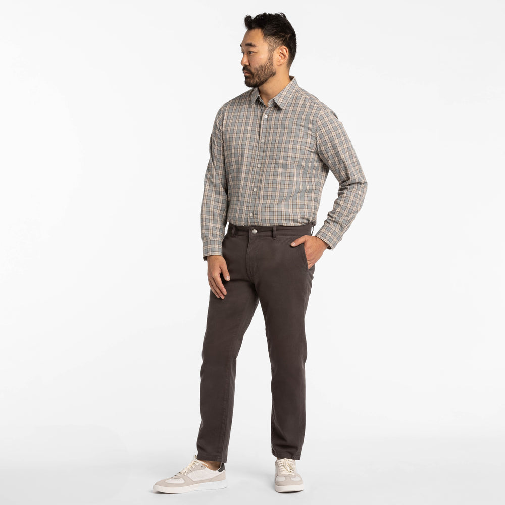 Ash & Erie Charcoal Washed Stretch Chinos for Short Men   Chino Pants