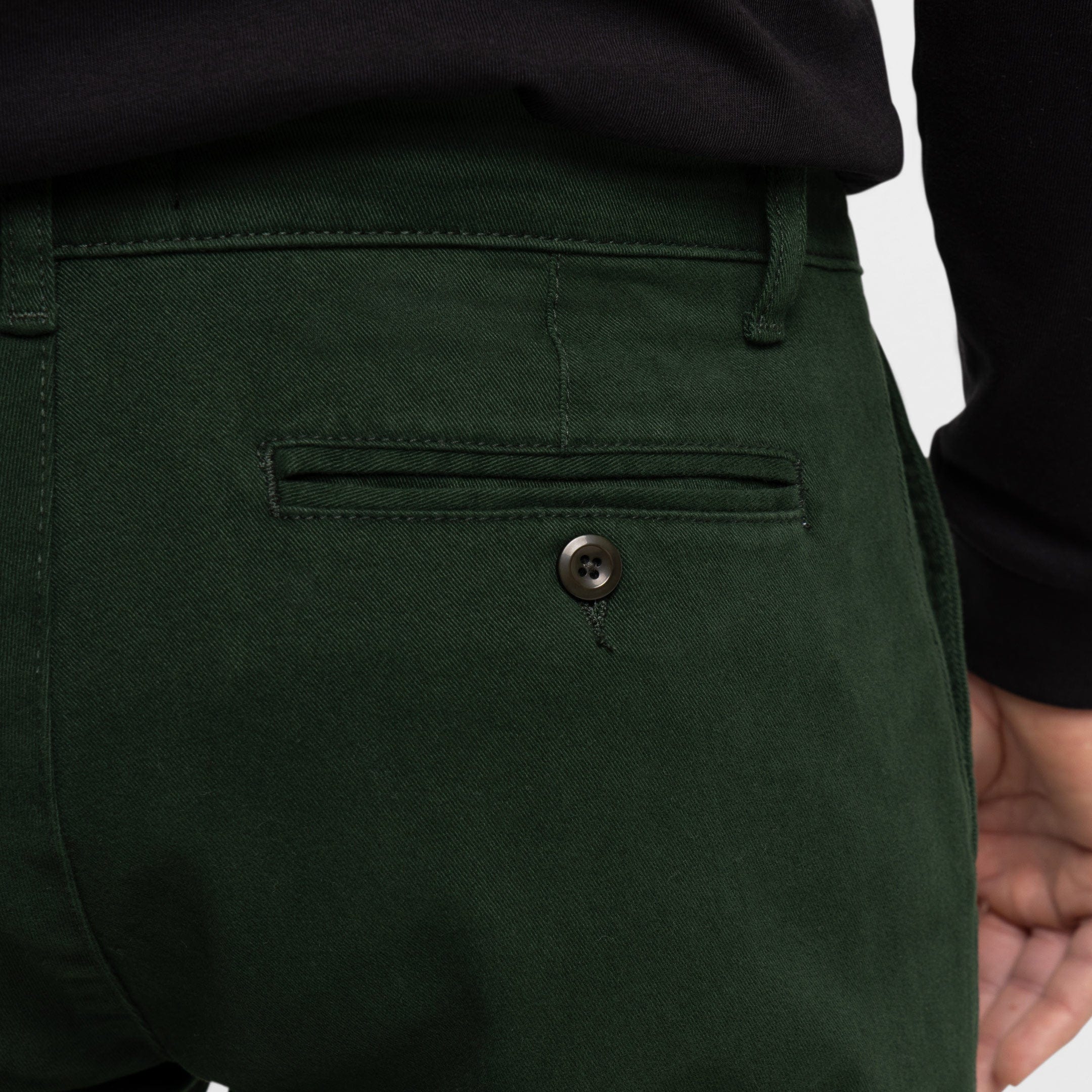 Ash & Erie Dark Spruce Washed Stretch Chinos for Short Men   Chino Pants