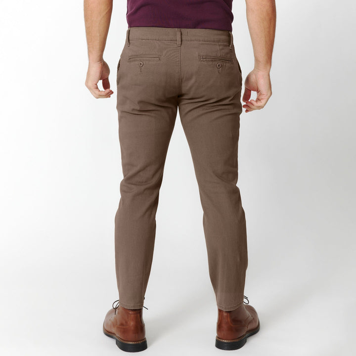 Ash & Erie Driftwood Washed Stretch Chinos for Short Men   Chino Pants