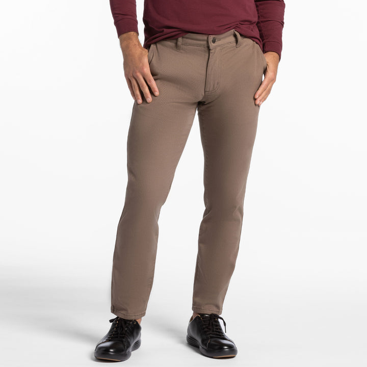 Ash & Erie Driftwood Washed Stretch Chinos for Short Men   Chino Pants