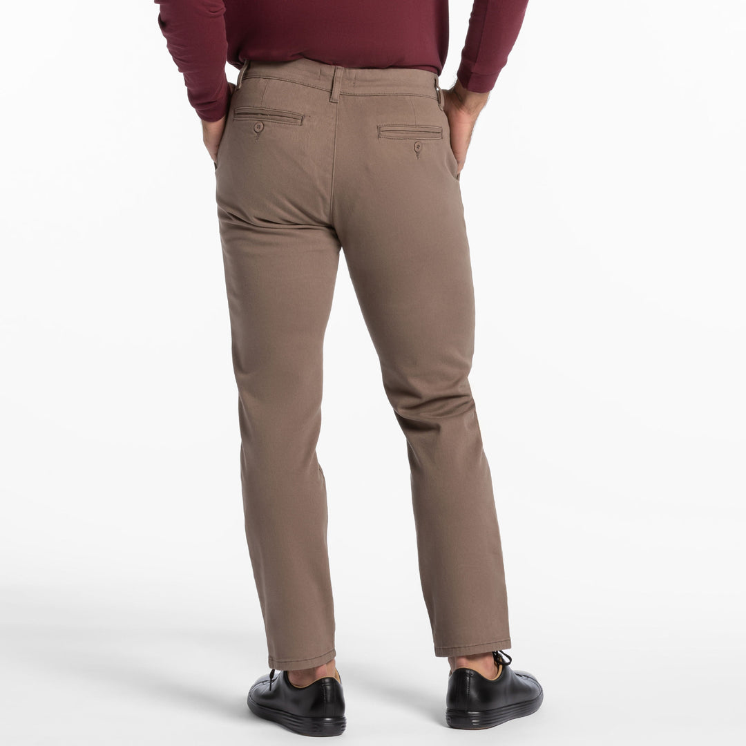 Ash & Erie Driftwood Washed Stretch Chinos for Short Men   Chino Pants