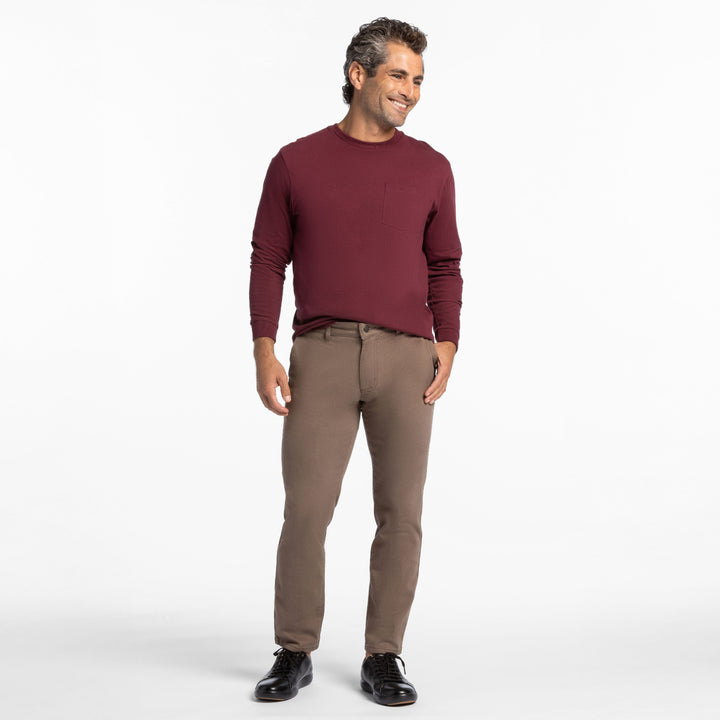 Ash & Erie Driftwood Washed Stretch Chinos for Short Men   Chino Pants