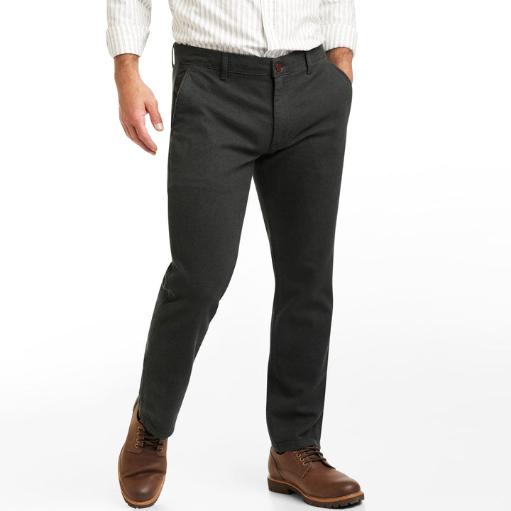 Ash & Erie Green Brushed Twill Chinos for Short Men   Chino Pants