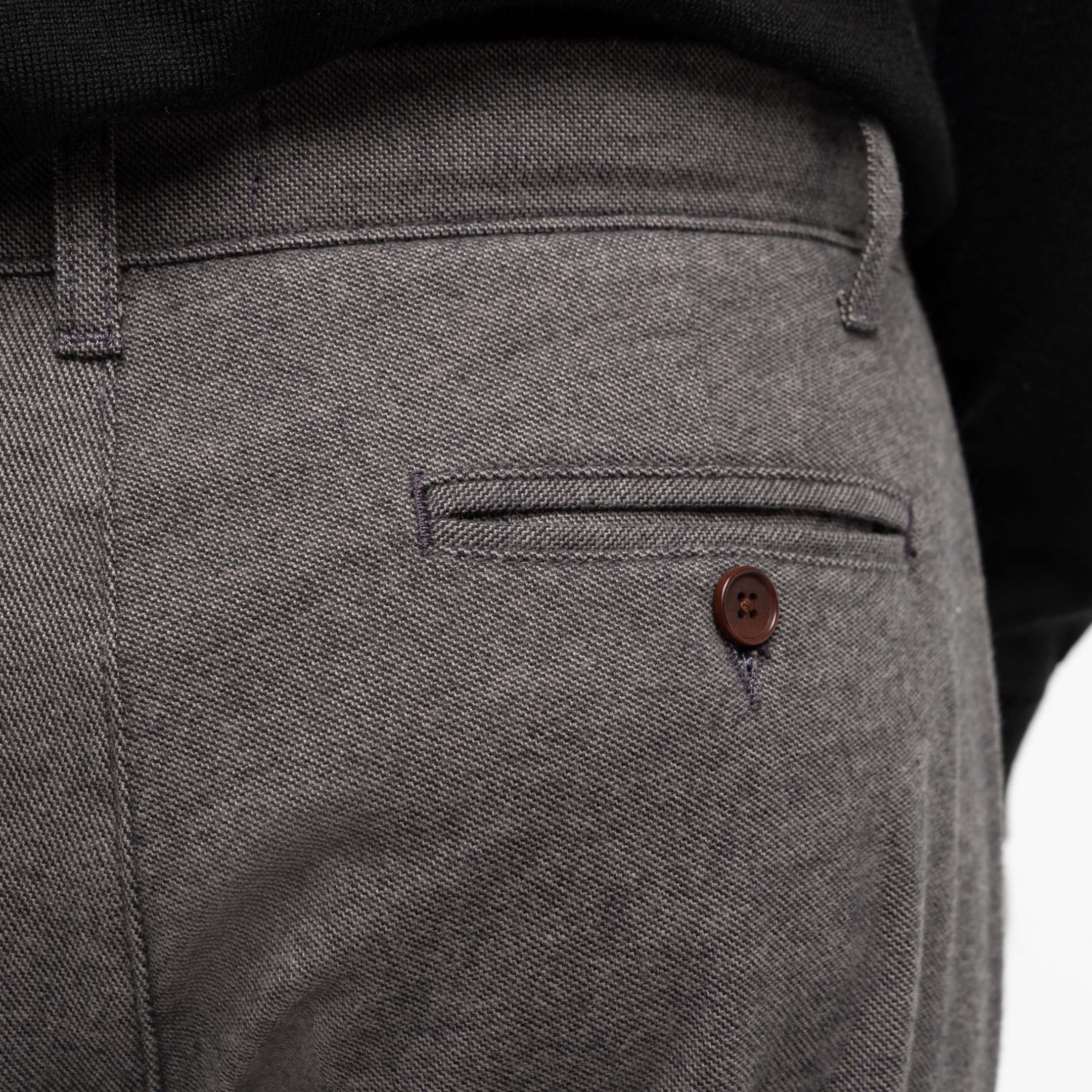 Ash & Erie Grey Brushed Twill Chinos for Short Men   Chino Pants