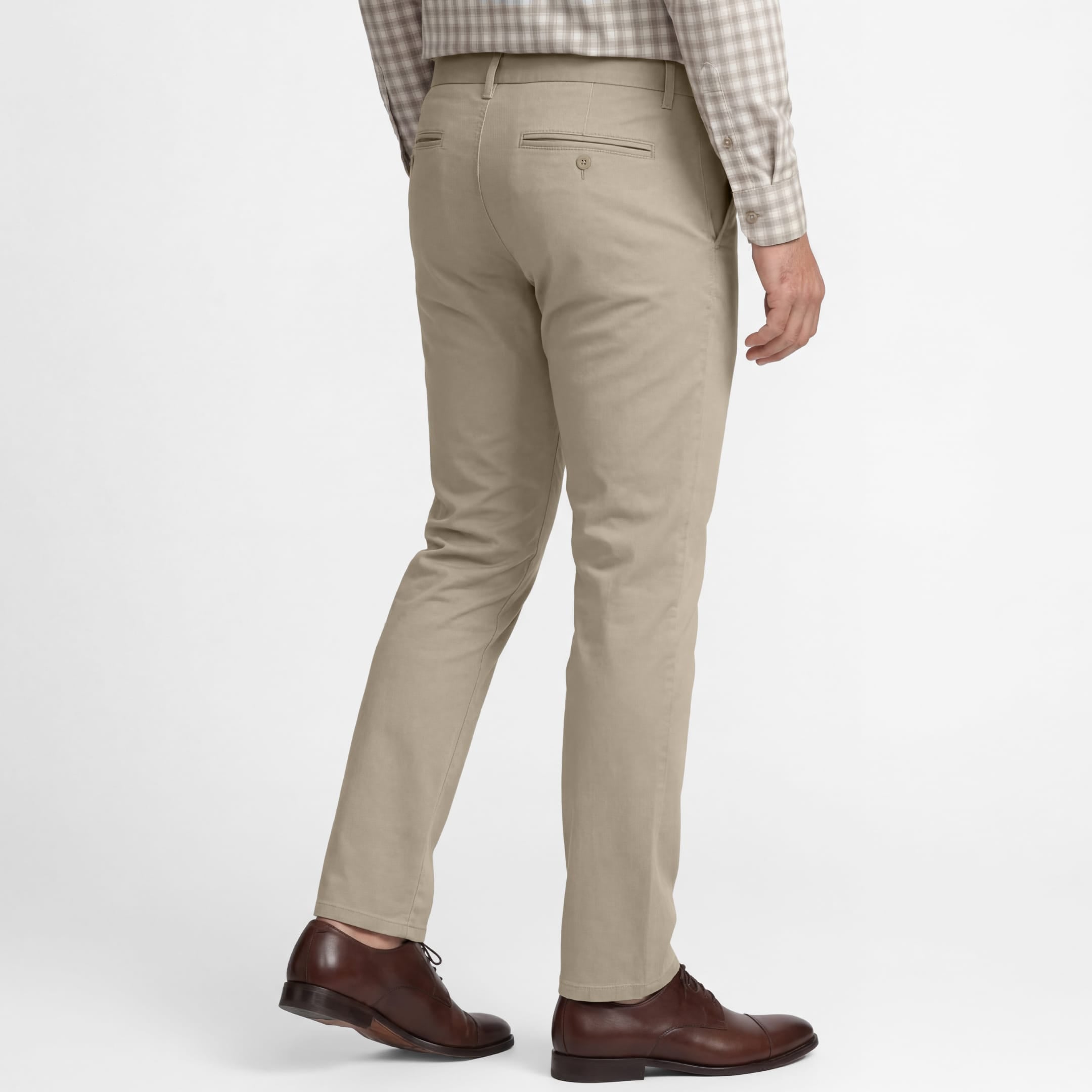 Ash & Erie Khaki Signature Chinos for Short Men   Chino Pants