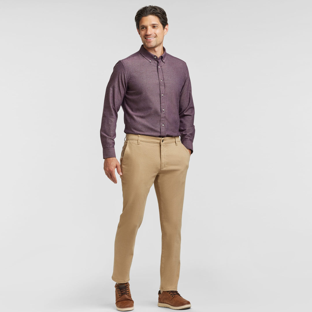 Ash & Erie Khaki Washed Stretch Chinos for Short Men   Chino Pants