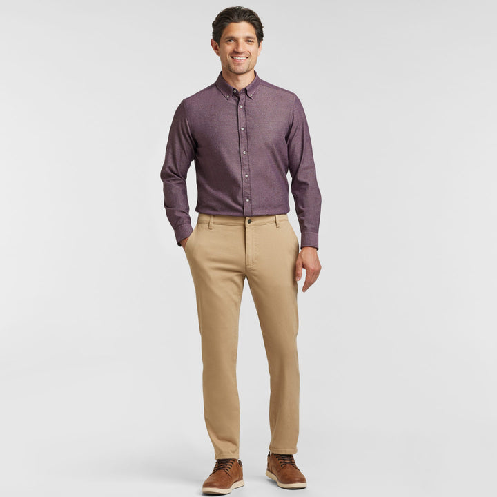 Ash & Erie Khaki Washed Stretch Chinos for Short Men   Chino Pants
