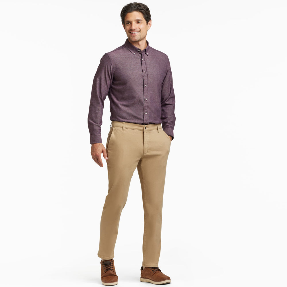 Ash & Erie Khaki Washed Stretch Chinos for Short Men   Chino Pants