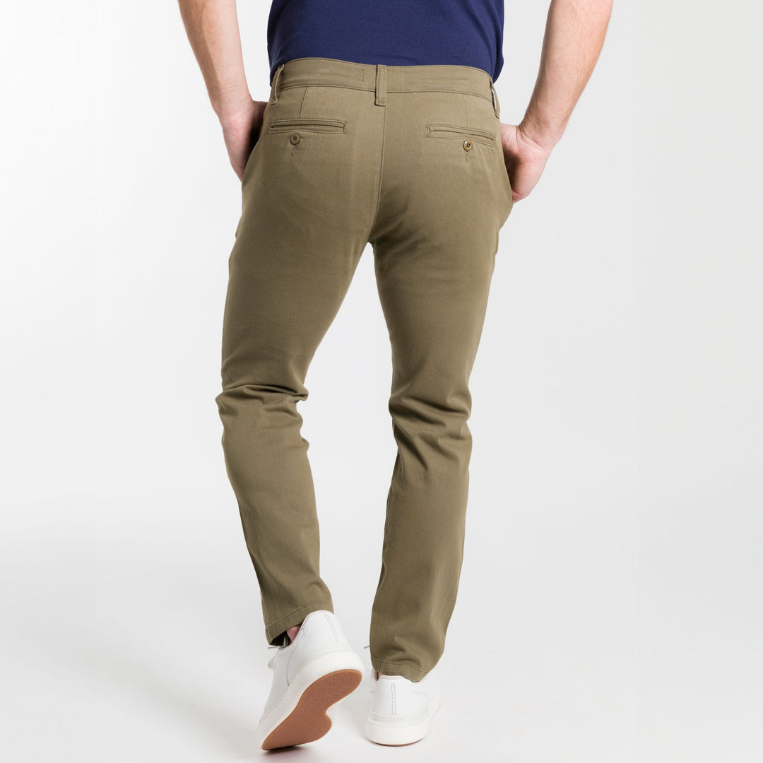 Ash & Erie Light Green  Lightweight Stretch Chinos for Short Men   Chino Pants