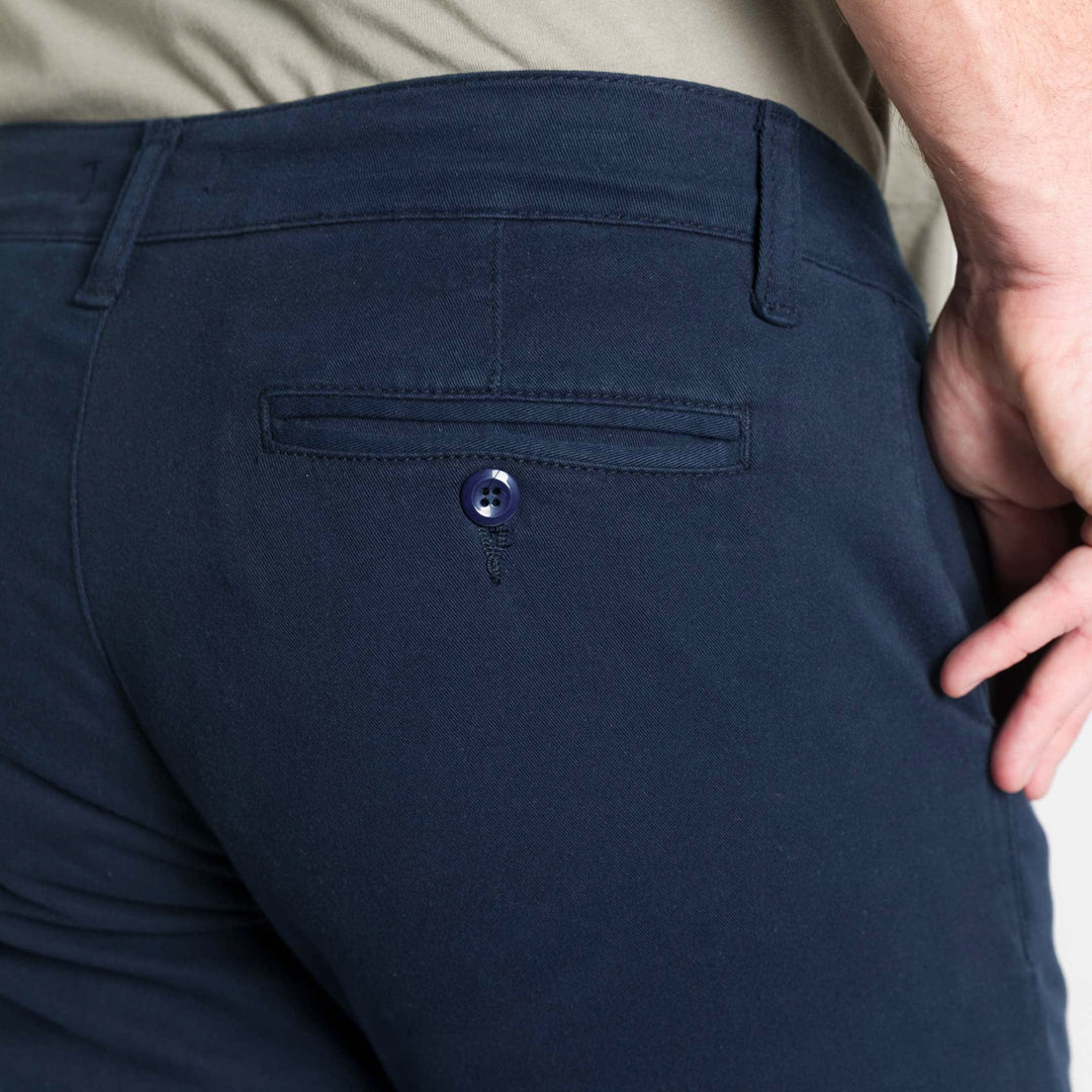Ash & Erie Navy Lightweight Stretch Chinos for Short Men   Chino Pants