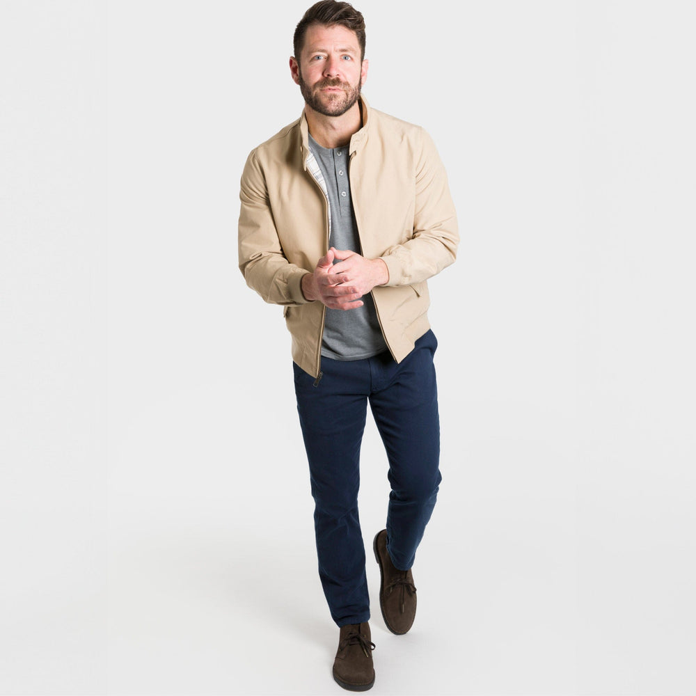 Ash & Erie Navy Lightweight Stretch Chinos for Short Men   Chino Pants