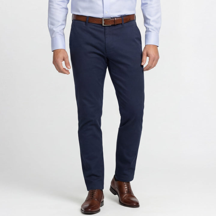 Ash & Erie Navy Signature Chinos for Short Men   Chino Pants